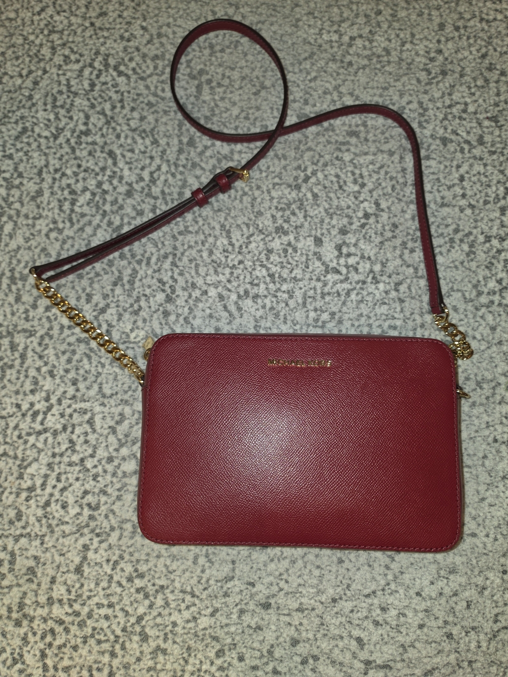 Michael Kors Jet Set Burgundy Crossbody Bag